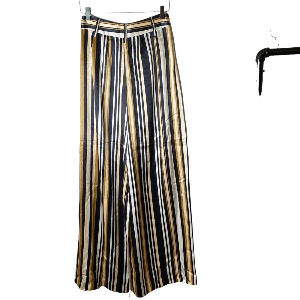 NWT Alice & Olivia by Stacey Bendet Scarlet Deco Stripe Palazzo Pants Si… - Picture 2 of 9